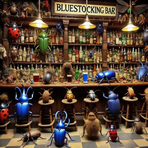 The Bluestocking - the one with the Christmas stocking