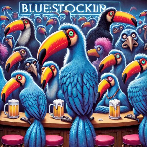 The Bluestocking - the one with the Christmas stocking