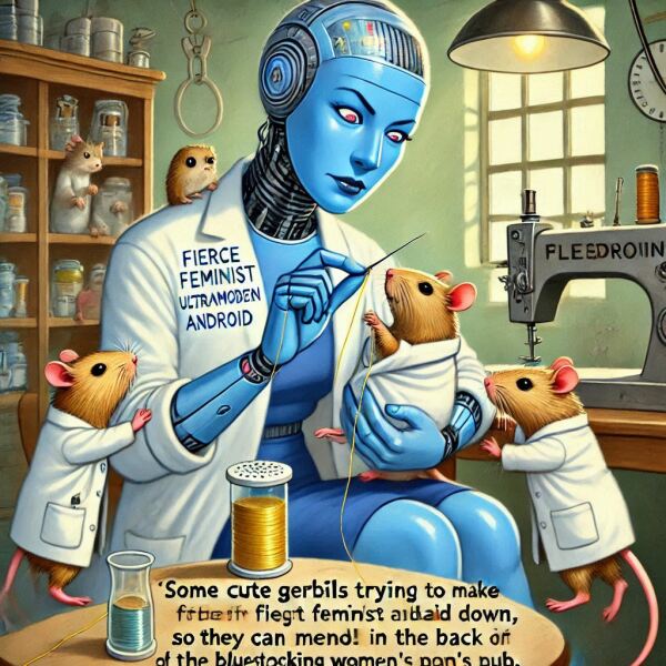 The Bluestocking - the one with the Christmas stocking