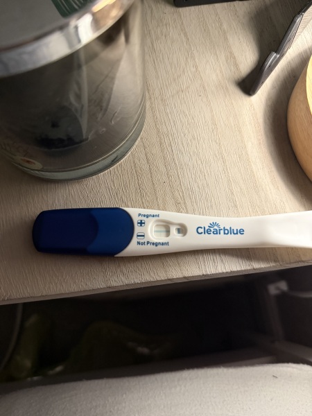 Clear blue test. Evap line or positive