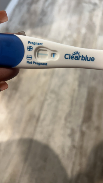 Clear blue test. Evap line or positive