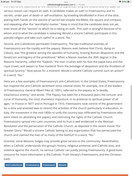 DH is a Freemason and it makes me cringe