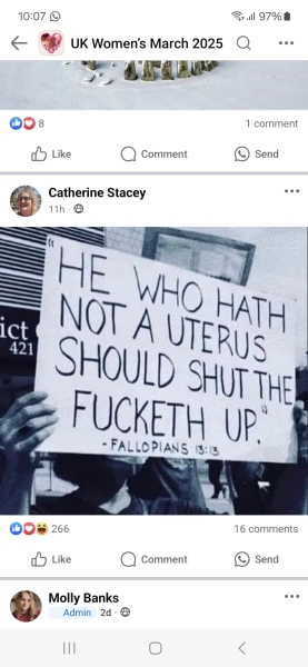 The “women’s march” that’s all about the men.