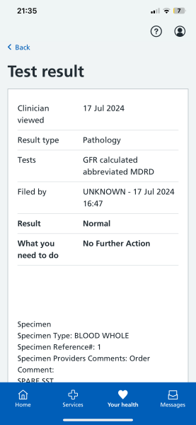 The early signs, are there any specialists tests?