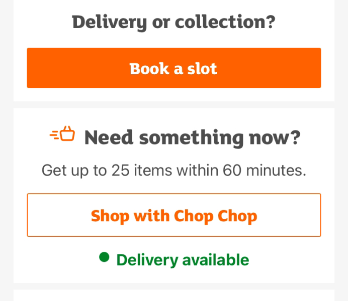 I accidentally cancelled my big Christmas food shop order that was due to be delivered later today ...