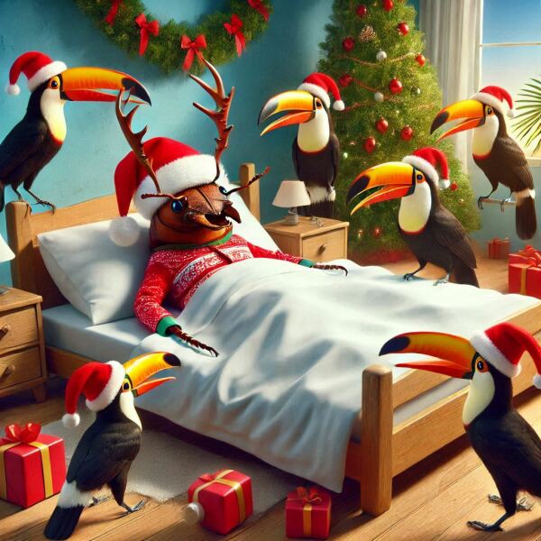 The Bluestocking - the one with the Christmas stocking