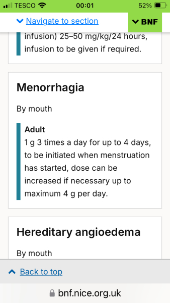 What do women with (very) heavy periods use