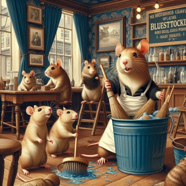 The Bluestocking - the one with the Christmas stocking