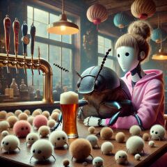 The Bluestocking - the one with the Christmas stocking