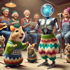 The Bluestocking - the one with the Christmas stocking