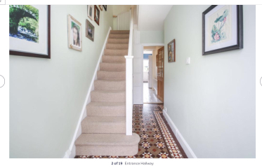 Panelled 1930's balustrade