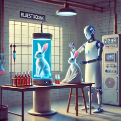 The Bluestocking - the one with the Christmas stocking