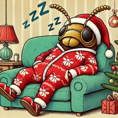 The Bluestocking - the one with the Christmas stocking