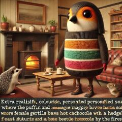 The Bluestocking - the one with the Christmas stocking