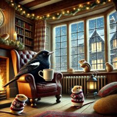 The Bluestocking - the one with the Christmas stocking