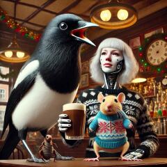 The Bluestocking - the one with the Christmas stocking