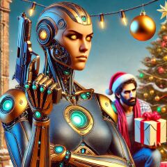 The Bluestocking - the one with the Christmas stocking