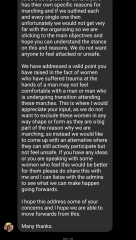 The “women’s march” that’s all about the men.