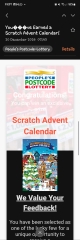 BEWARE POSTCODE LOTTERY Advent Calendar Scam