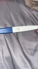 Clear blue faint line