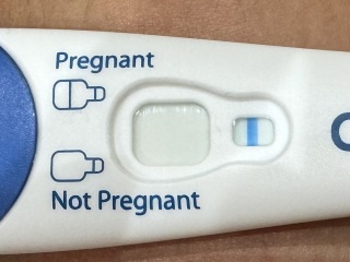 is this positive? 6 weeks miscarriage with no period yet