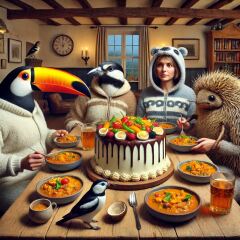 The Bluestocking - the one with the Christmas stocking