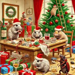 The Bluestocking - the one with the Christmas stocking