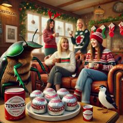 The Bluestocking - the one with the Christmas stocking