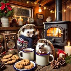 The Bluestocking - the one with the Christmas stocking