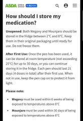 Mounjaro can be stored past 30 days if always refrigerated??