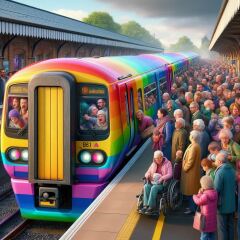 Q. "How much did the Pride paint job on that train cost?" - A. "We won't tell you because you don't believe that TWAW"