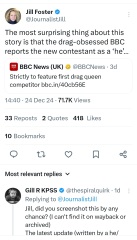 Drag on BBC