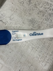 Clear blue test. Evap line or positive