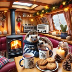 The Bluestocking - the one with the Christmas stocking