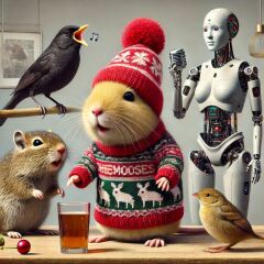 The Bluestocking - the one with the Christmas stocking