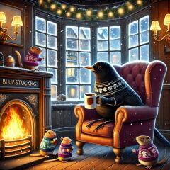 The Bluestocking - the one with the Christmas stocking