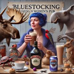 The Bluestocking - the one with the Christmas stocking