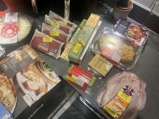 By going to Marks and Spencer at 6pm tonight to try and get a bargain. Shall we play who's got the best Christmas bargain today??!!