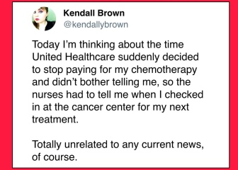 AIBU to say I'm surprised a healthcare CEO hasn't been assassinated sooner?