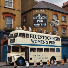 The Bluestocking - the one with the Christmas stocking