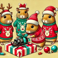 The Bluestocking - the one with the Christmas stocking