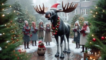 The Bluestocking - the one with the Christmas stocking