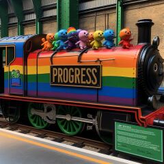 Q. "How much did the Pride paint job on that train cost?" - A. "We won't tell you because you don't believe that TWAW"