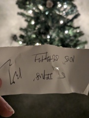 What does this say? It was fixed to my Christmas tree