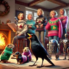 The Bluestocking - the one with the Christmas stocking