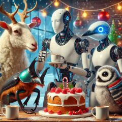 The Bluestocking - the one with the Christmas stocking