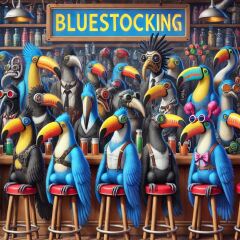 The Bluestocking - the one with the Christmas stocking