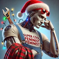 The Bluestocking - the one with the Christmas stocking