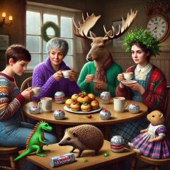 The Bluestocking - the one with the Christmas stocking