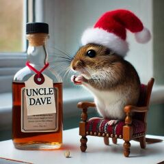 The Bluestocking - the one with the Christmas stocking